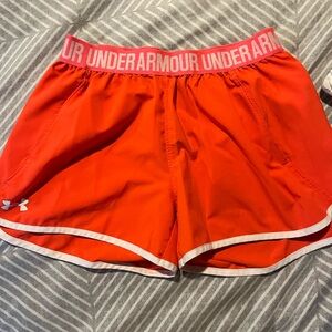 Under Armour Women's Red Athletic Shorts